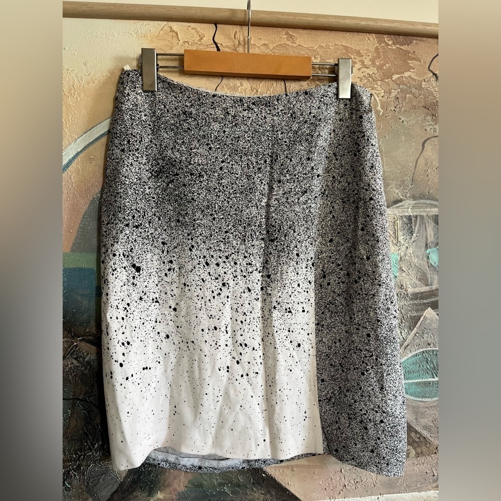Hugo Boss Splatted Straight Fit Skirt